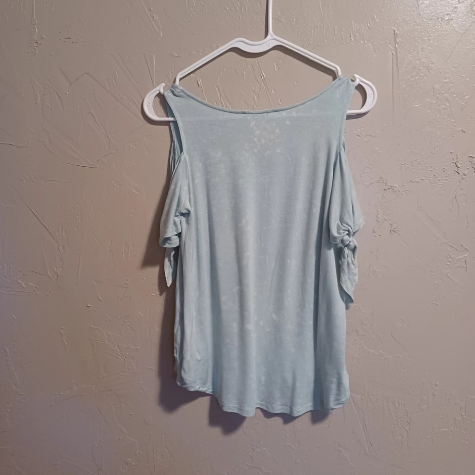 Blusa Top Cloud Chaser Verde Hombro Descubierto Niñas Talla XS Foto 2 de 4