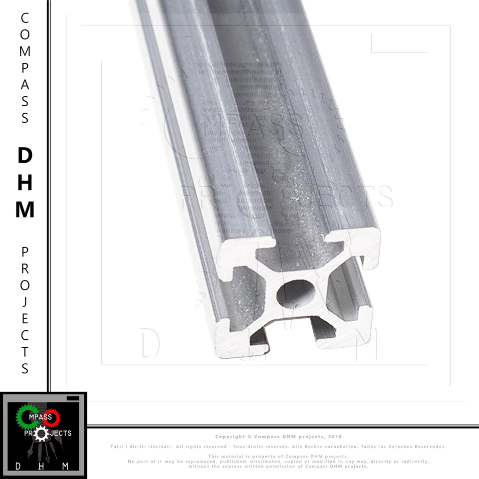 SENZA MARCA Profilati in alluminio quadrati Serie 5 20x20 4 cave profilo estruso CNC