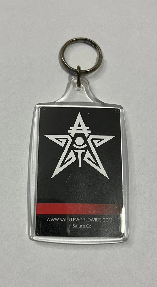 Salute Logo & Spanish Cards Keychain