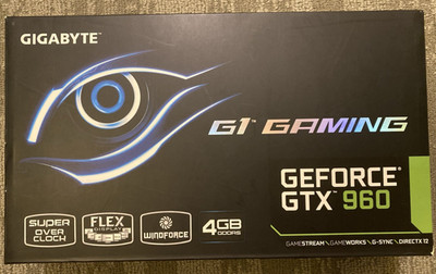 Gigabyte GeForce GTX 960 G1 Gaming 4GB GDDR5 Graphics Card GV-N960G1-GAMING-4GD