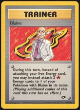 BLAINE 100/132 RARE GYM CHALLENGE POKEMON UNLIMITED NEAR MINT on eBay