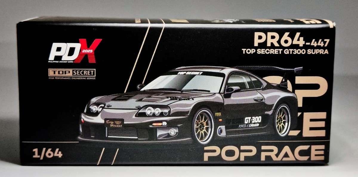 1:64 Pop Race Toyota GT300 Supra Top Secret Philippine Diecast