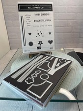 Stampin' Up All Zipped Up Cling Stamp Set Coordinating Dies Bundle