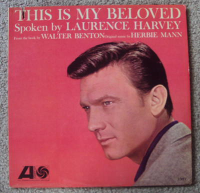 LAURENCE HARVEY This Is My Beloved LP repress cool-jazz Herbie Mann 