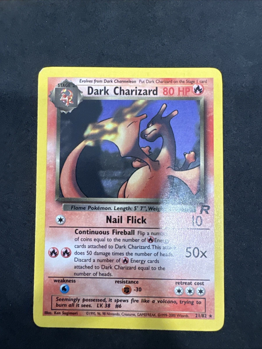Darkness Charizard Pokémon TCG Rare Individual Collectible Card