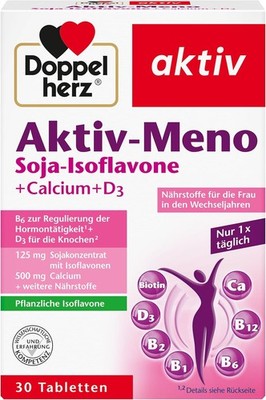 Doppelherz Aktiv Meno Soja Isoflavone Calcium Vitamin D3 30 Tabletten