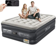 Air Mattress Full with Built-In Pump,18'' Comfortable Blow up Colchones Inflable