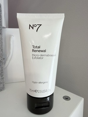 No7 Total Renewal Micro-Dermabrasion GESICHT Peeling 75ml Hypoallergen VERSIEGELT
