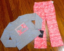 UNDER ARMOUR AUTHENTIC TODDLERS GIRLS ORIGINAL BRAND NEW 2Pc SPORT SET Sz 4T NWT