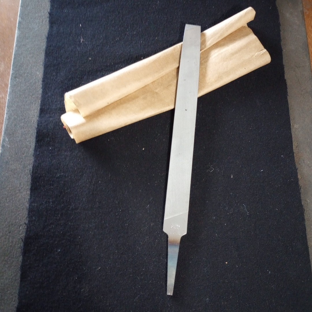 1 Vintage Johnson Bastard Flat Hand File 10"  Length Made In USA NOS