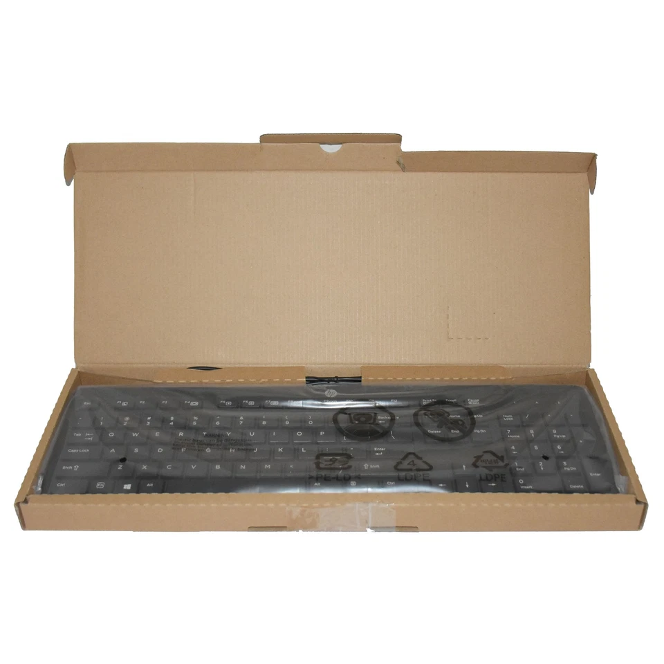 HP Business Slim USB Keyboard Black SK2120 KU1469 Wired QWERTY 803181-001 - Image 2 of 4