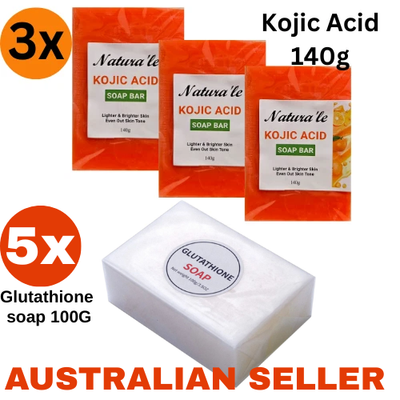 kojic acid with glutathione soap Kojic Acid Glutathione Whitening Bleaching Lightening Facial Body Soap