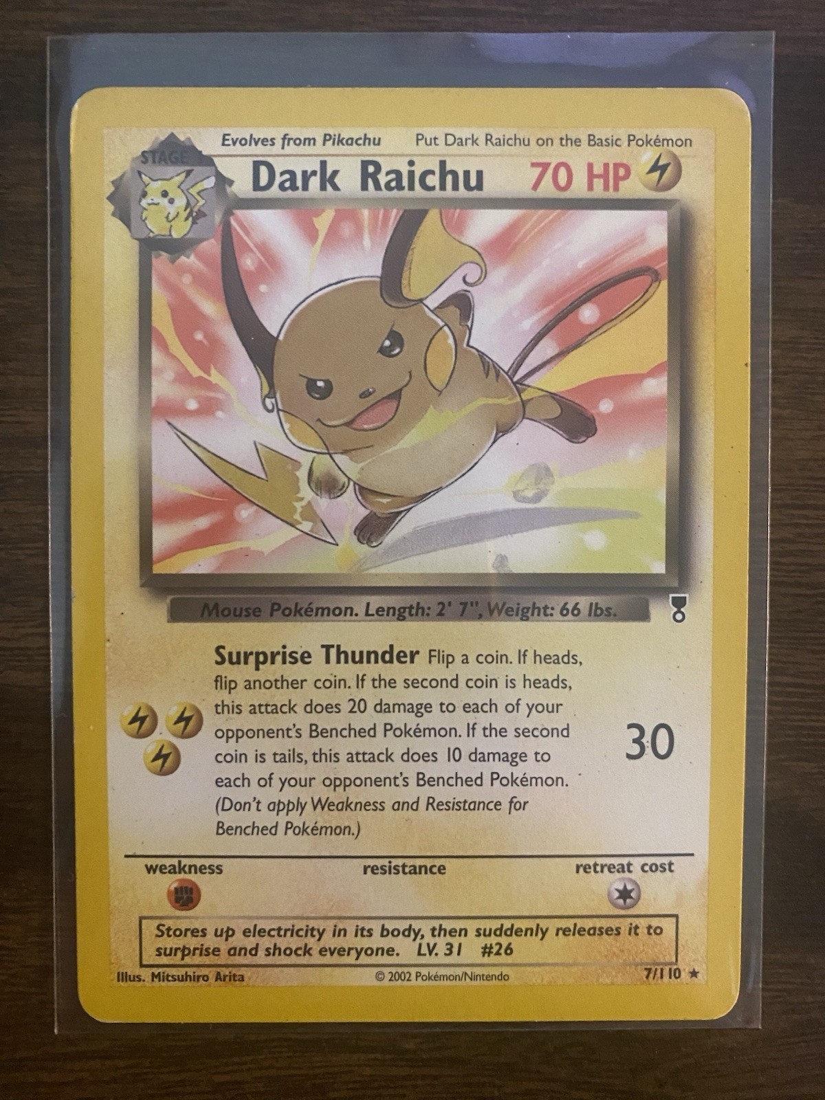 Pokémon TCG - Dark Raichu 7/110 - Legendary Collection - LP