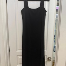 Old Navy Ribbed Strapped Black Dress