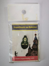 Green SuperHeadz ina Babylon Pinbadge Camera Matryoshka Power Shovel Mika Sasaki