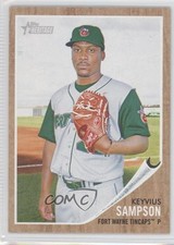 2011 Topps Heritage Minor League Edition Keyvius Sampson #58 h0i