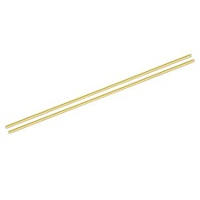 2pcs Brass Rods 4mm x 300mm Brass Solid Round for DIY Craft