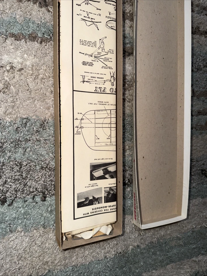 Top Flite Junior Aces Hawker Hurricane 1/2A Motores Balsa R/C Gas Modelo Balsa Foto 4 de 4