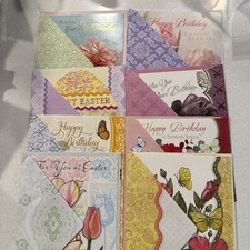 8 Vintage All Occasion Greeting Cards With Envelopes That Match Each Card