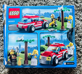 LEGO CITY: Fire Chief Car (60001) - Complete & Sealed with Some Damage