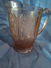Jeannette Glass Co.Pink Pitcher Depression Glass~Cherry Blossom~6 3/4"Tall~36oz~