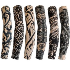 Booge 6 Pcs Temporary Tattoo Arm Sleeves, Unisex Arts Temporary Fake Slip On