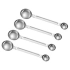  4 Pcs Löffel Aus Rostfreiem Stahl Kaffeedosierlöffel Tragbarer Messlöffel