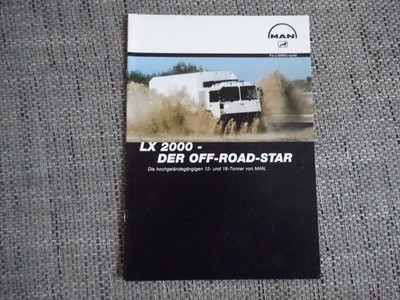 MAN LX 2000 LKW Truck Prospekt Brochure Deutsch selten rare