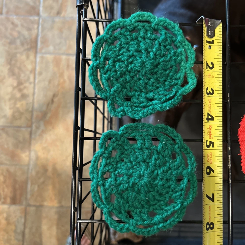 12 tapetes vintage de varios tamaños incluyendo posavasos de ganchillo Foto 3 de 4