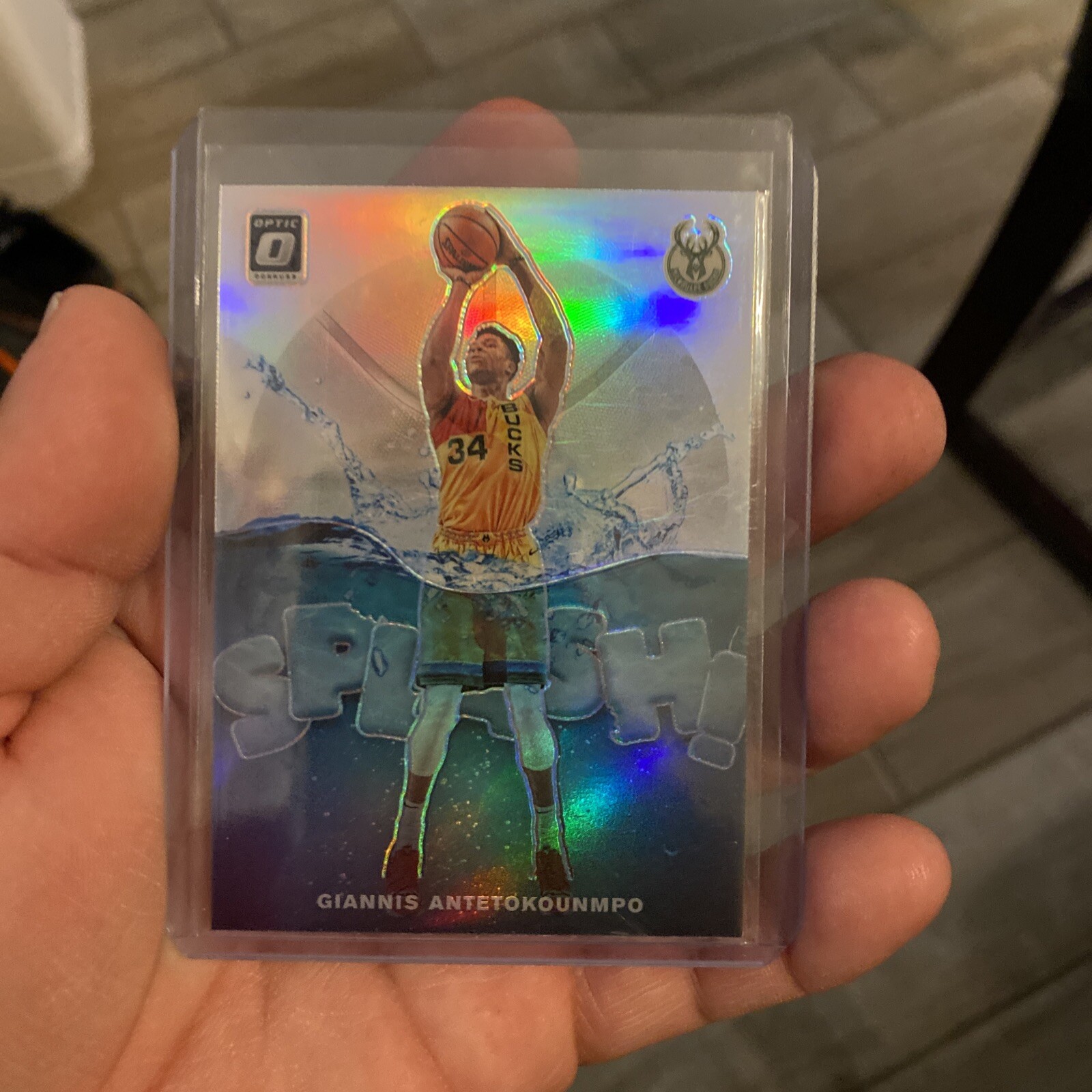 2019-20 Panini Donruss Optic - Splash! Holo Prizm #3 Giannis Antetokounmpo