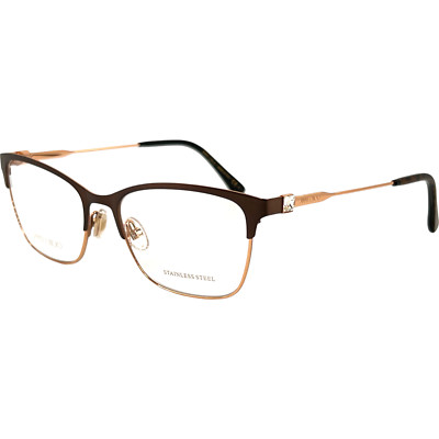 Jimmy Choo JC348 Womens Metal Eyeglass Frame I46 Black Gold 54-17 Italy w Case