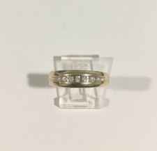 10k Yellow Gold Men's Diamond Wedding Band Ring