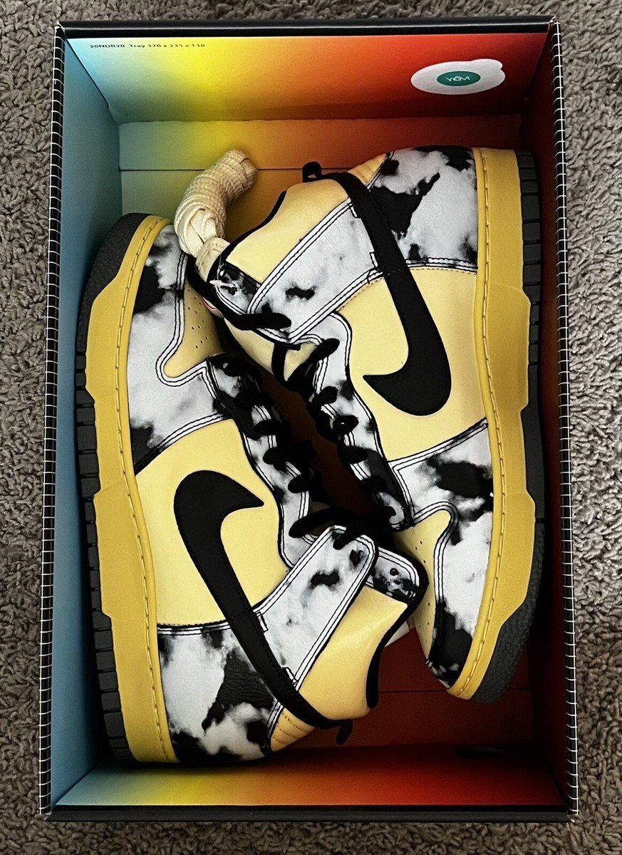 Nike Dunk High 1985 SP Yellow Acid Wash Men's Size 10 | eBay