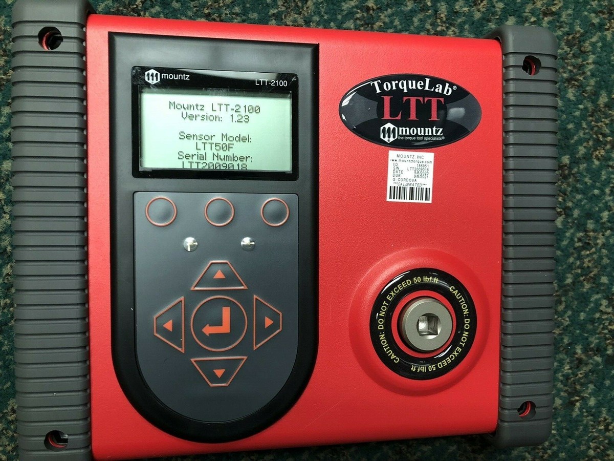 New Mountz LTT-2100, 50F Torque Lab Analyzer 5LBF.FT MIN 50LBF.FT