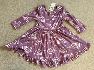 Zunie (Nordstrom) Purple Soft Twirl Dress Girl NWT