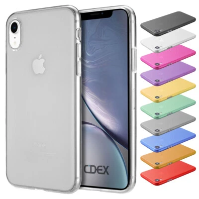 DOUPI Ultra Slim Case iPhone XR 6,1" Matt Clear Schutz Hülle Skin Cover Tasche Folie