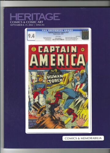 HERITAGE Katalog: Comics & Erinnerungsstücke, Captain America Cover, 8.-11. September 2022 - Bild 1 von 2