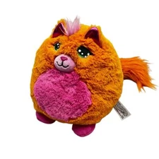 Basic Fun 2022 Misfittens Get Meowt Orange Pink Plush Series 2 Stuffed Animal