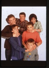 Malcolm in the Middle Frankie Muniz Bryan Cranston Cast Original Transparency