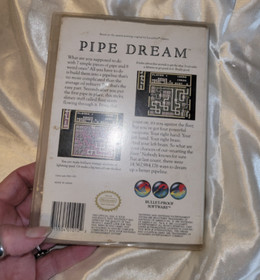 Pipe Dream Nintendo Entertainment System NES Case & Manual  1990