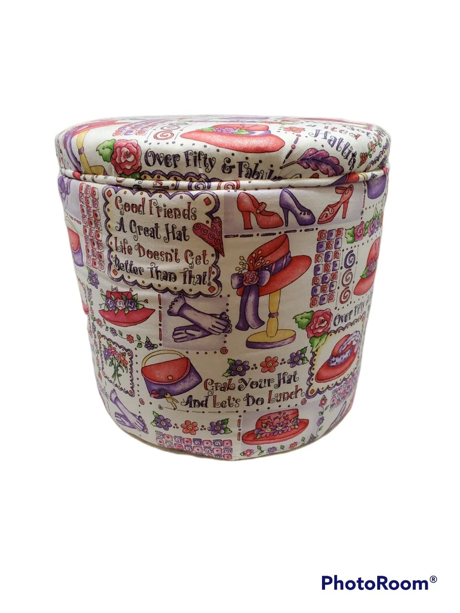 Red cheap hat box