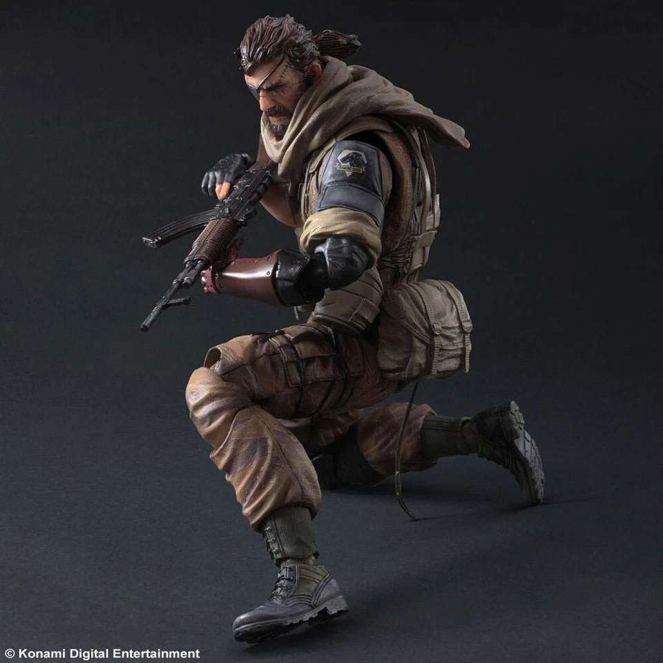 Metal Gear Solid Venom Snake LE Gold Tiger Play Arts Kai Figura Square Enix NUEVO Foto 4 de 4