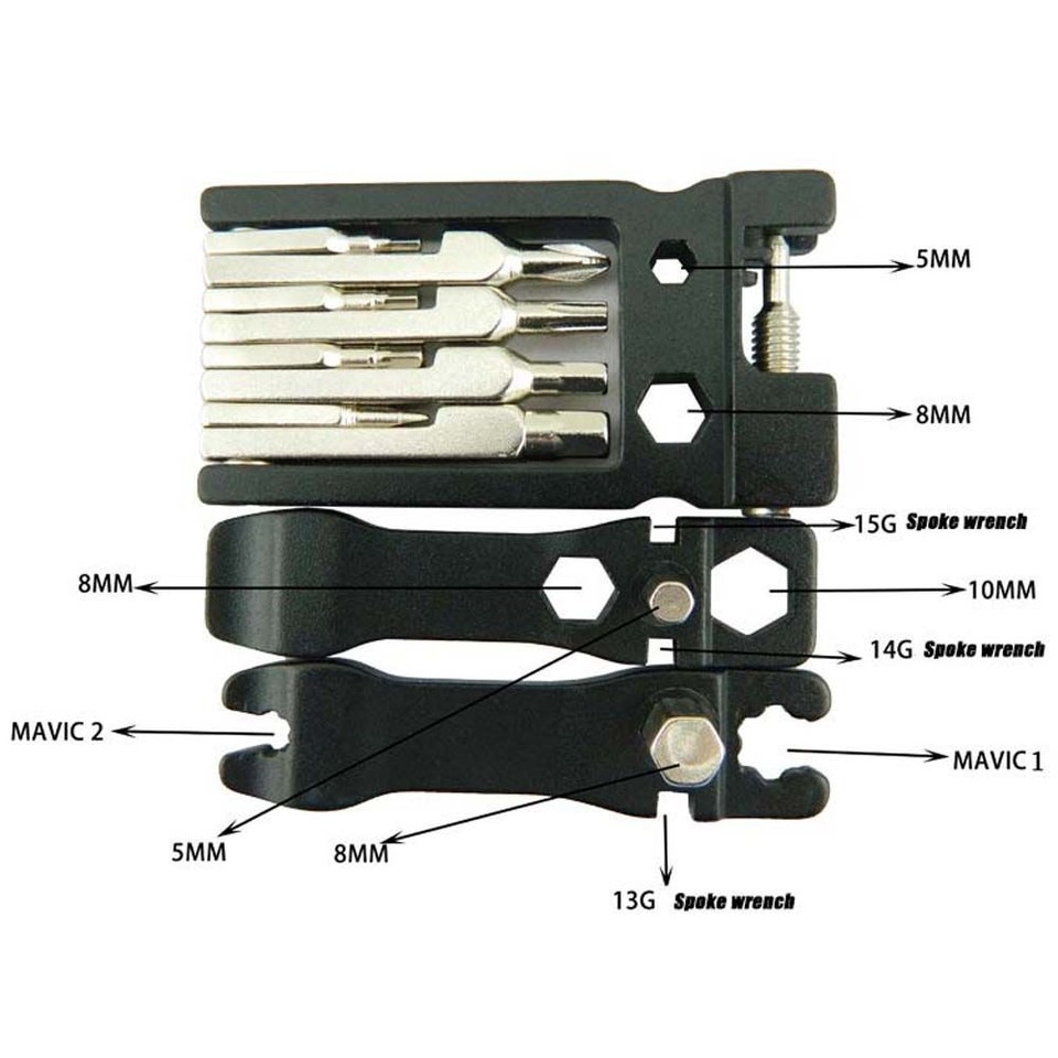 alloy MTB Bike MultiTool Bicycle Tool Kit Bicycle Repair Tool