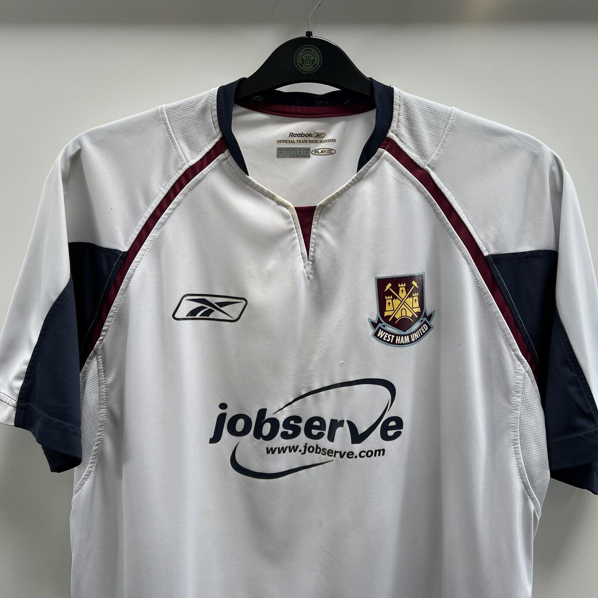 【最終価格】Reebok WestHam Uniform authentic West Ham United Away Football Shirt 2005/06 Adults Medium Reebok