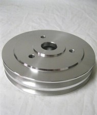 Big Block Chevy Swp Aluminum 2 Double Groove Crankshaft Pulley Bbc 396 427 454