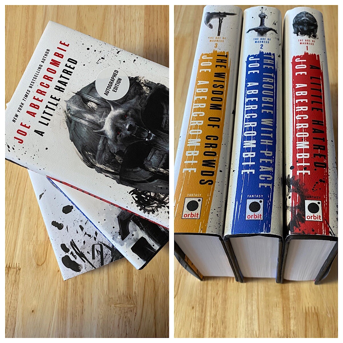 SIGNED!! The Age Of Madness Trilogy by Joe Abercrombie (All True