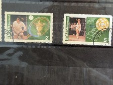 AWESOME 2"L X 1.5" W WIMBLEDON 100 YRS STAMPS 2 LOT: ANN JONES GRB, Ilie Nstase