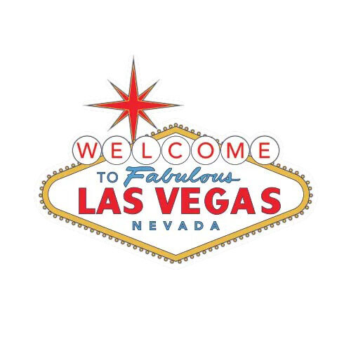 Fabulous Las Vegas Sign Decal Sticker for Cars and Laptops  