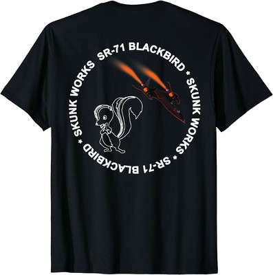 SR-71 Blackbird on back T-Shirt Size S-5XL
