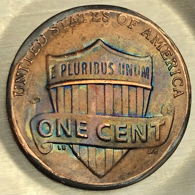2020 D Lincoln Rainbow   Washer Coin Beautiful and Bent with Freaky Rim!